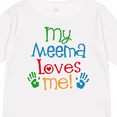 thumbnail image 4 of Inktastic My Meema Loves Me Gift Boys or Girls Long Sleeve Toddler T-Shirt, 4 of 5