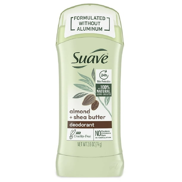 Suave Aluminum Free Deodorant for Women Almond & Shea Butter