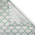 thumbnail image 4 of Ambesonne Aqua Grommet Curtain Single Panel, Mesh Curvy, 50"x60", Seafoam Cream, 4 of 5