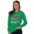 thumbnail image 3 of Xmas Elves Reindeer Sleighs Oh My Long Sleeve TShirt Men Women Brisco Brands S, 3 of 6
