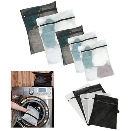 5 X Laundry Wash Bag Lingerie Mesh Delicate Bra Underwear Pantie Hose Sock L (Best Way To Wash Lingerie)