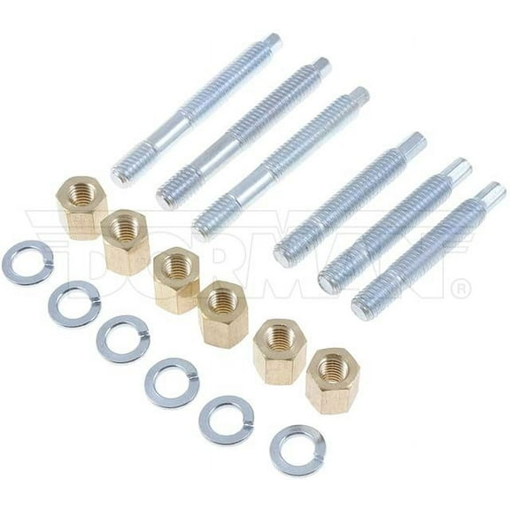 Dorman 03147 Front Exhaust Stud Kit 3/8-16 x 2-1/2 In. and 3/8-16 x 3-1/4 In. Compatible with Select Models