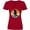 True Red, variant on Inktastic Hockey Player Retro Sunset Women's V-Neck T-Shirt