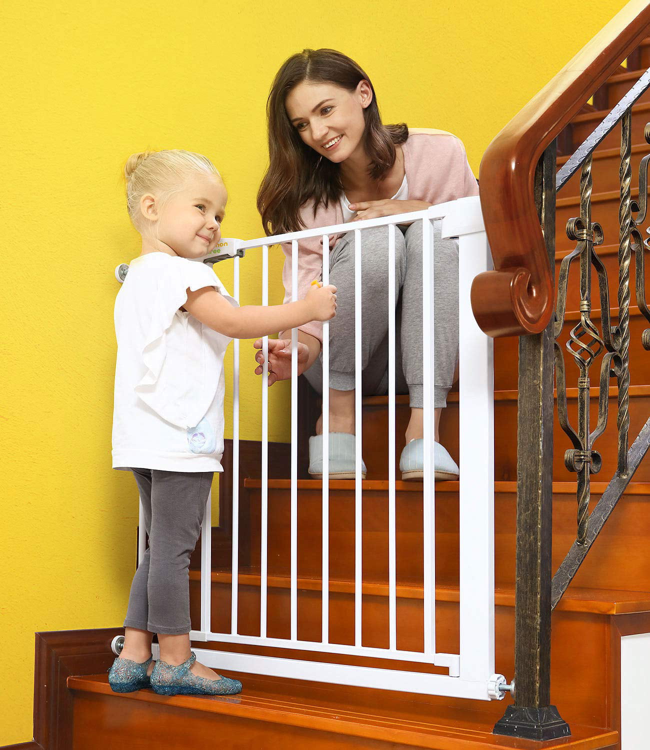Extra Tall Walk Thru Child Safety Gate Baby Toddler Dog Pet Doorway Stairs Fence 