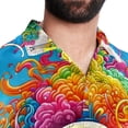 thumbnail image 5 of Mind car Men's Hawaiian Printed Short Sleeve Button Down Casual Beach Shirt's, Unisex, 5 of 6