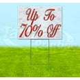 thumbnail image 1 of Up To 70% Off Red & Chrome (18" x 24") Yard Sign, Includes Metal Step Stake, 1 of 6