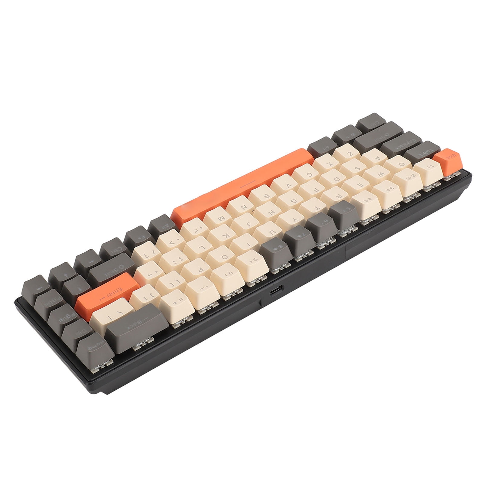 Mechanical Gaming Wired Keyboard, Waterproof Blue Switch 68 Key Mechanical Keyboard  for Desktop PC