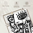 thumbnail image 6 of Elephant Stock Black And White Graffiti Italian Wall Art - Vertical Multi Panel Canvas - Living Room Wall Decor - Kids Nursery Multi Panel - Black And White Decor By Emmanuel Signorino - 36" X 57", 6 of 8