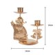 thumbnail image 2 of Fiudx Candelabro Navideño, Elegante Diseño de Hierro Forjado, Adorno de Metal de Estilo Antiguo, Decoración para Bodas, Ambiente Festivo, Tamaño 14 X 14 Cm, Sin Vela Incluida., 2 of 2