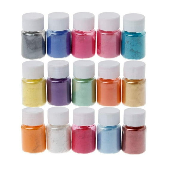 15 Colors Powder Dyes Epoxy Resin Pearl Natural Micas Powder Pigment