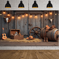 thumbnail image 4 of Rustic Design Cowboy Banner Western Theme Decoration Vintage Wooden Elements for Western Party Theme Party Cowboy Event, 4 of 9