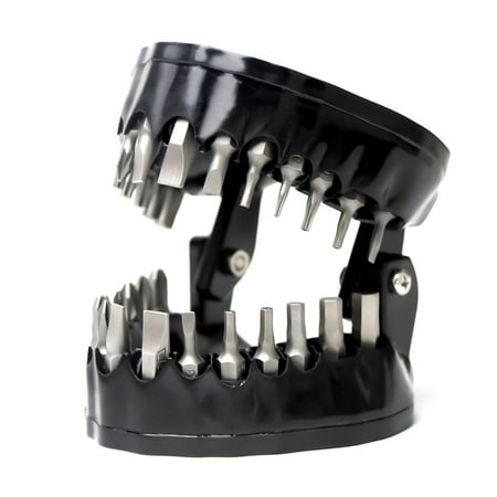 

Sofullue Denture Drill Magnetic Bit Holder Screwdriver Bit Organizing Holder Teeth Model Design Driver Bit Holder Hold up 28 Bits
