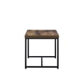 thumbnail image 4 of Bowery Hill Table d'Appoint Carrée en Chêne Vieilli et Noir, 4 of 5