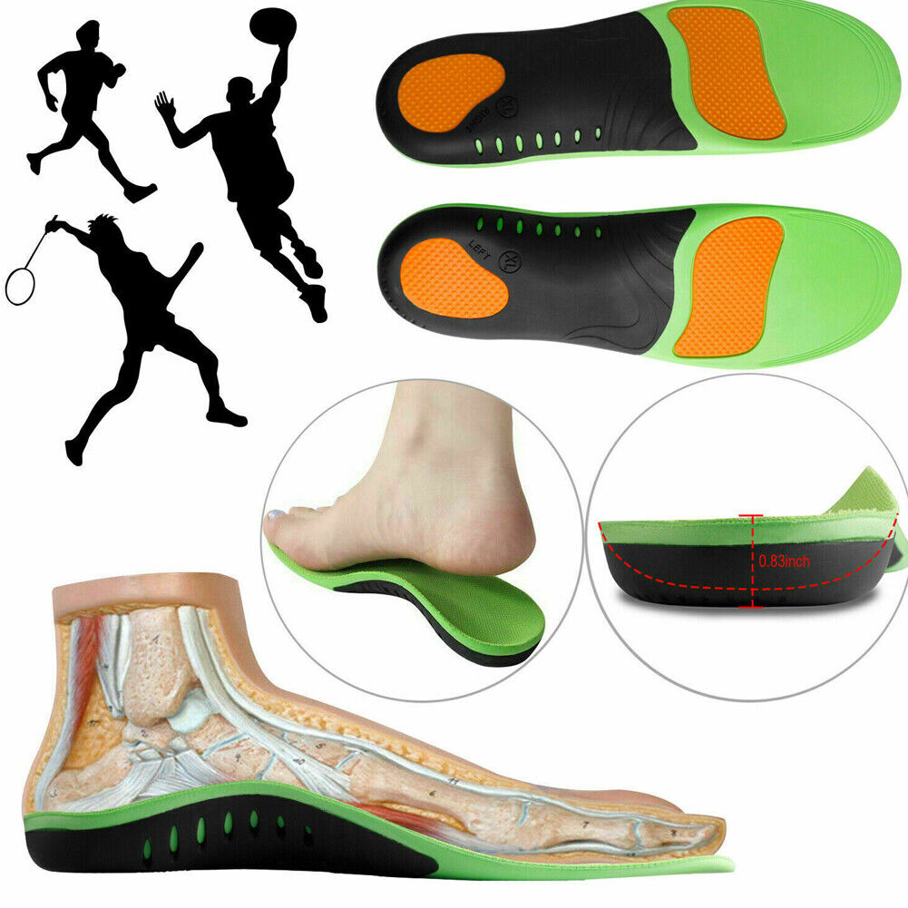Rys Gel Heel Cups For Plantar Fasciitis – 2 Pairs Orthotic Shoe Insoles Pain Relief