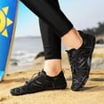 thumbnail image 4 of lnmuld Men Women Barefoot Shoes, Breathable Mesh Shoes for Water Yoga Fitness Hiking Color:Black,Size:11, 4 of 5