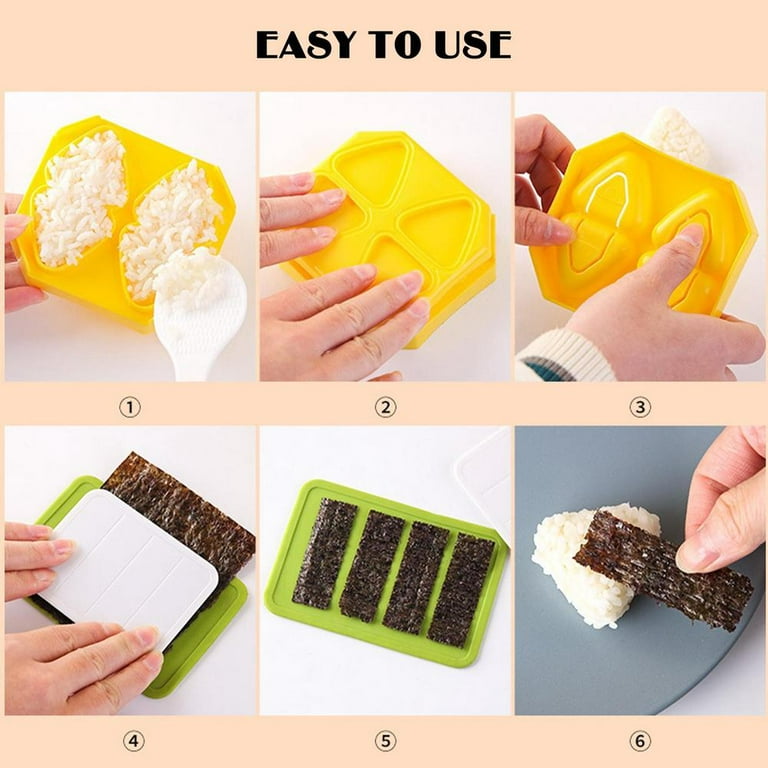 Easy Sushi Maker - Diy Rice Ball Mold And Sushi Mold For Perfect Sushi  Every Time - Lunch Accessories And Sushi Making Tool - Temu