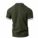 thumbnail image 3 of Camisas de Manga Corta de los Hombres Casual Color Sólido Lapel Top, Blusa de Verano de Nylon para el Uso Diario, 3 of 8