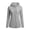 Gray, variant on Womens UPF 50+ Hoodie Jackets Back Drawstring Long Sleeve Zip Up Tunic Tops Sun Protection Fashion Summer Hooded Jacket with Thumb Holes White XXXL