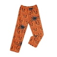 thumbnail image 6 of Trgacdwlo Halloween Fleece Pajama Pants for Women Ghost Pumpkin Print Pajama Pants Fuzzy Fall Winter Warm Womens Lounge Pants, 6 of 9