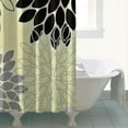 thumbnail image 5 of Extra Long Boho Shower Curtain 72x84 Inches - Vintage Floral & Tropical Leaves Pattern, Waterproof Bohemian Bathroom Decor with 12 Hooks, Tribal Rustic Style, 5 of 5