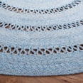 thumbnail image 3 of SAFAVIEH Cape Cod Salome Geometric Polyester Area Rug, Blue, 6' x 6' Round, 3 of 4