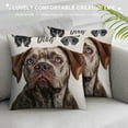 thumbnail image 3 of Qinduosi Cute Pets Dogs Decorative Throw Pillow Covers, Don't Always Have Wings Sometimes They Have Paws Cushion Covers Pillow Case for Sofa Car Bedroom Decor White, 3 of 5