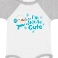 thumbnail image 4 of Inktastic I'm Snow Cute with Snowman and Snowflakes Christmas Boys or Girls Baby Bodysuit, 4 of 5