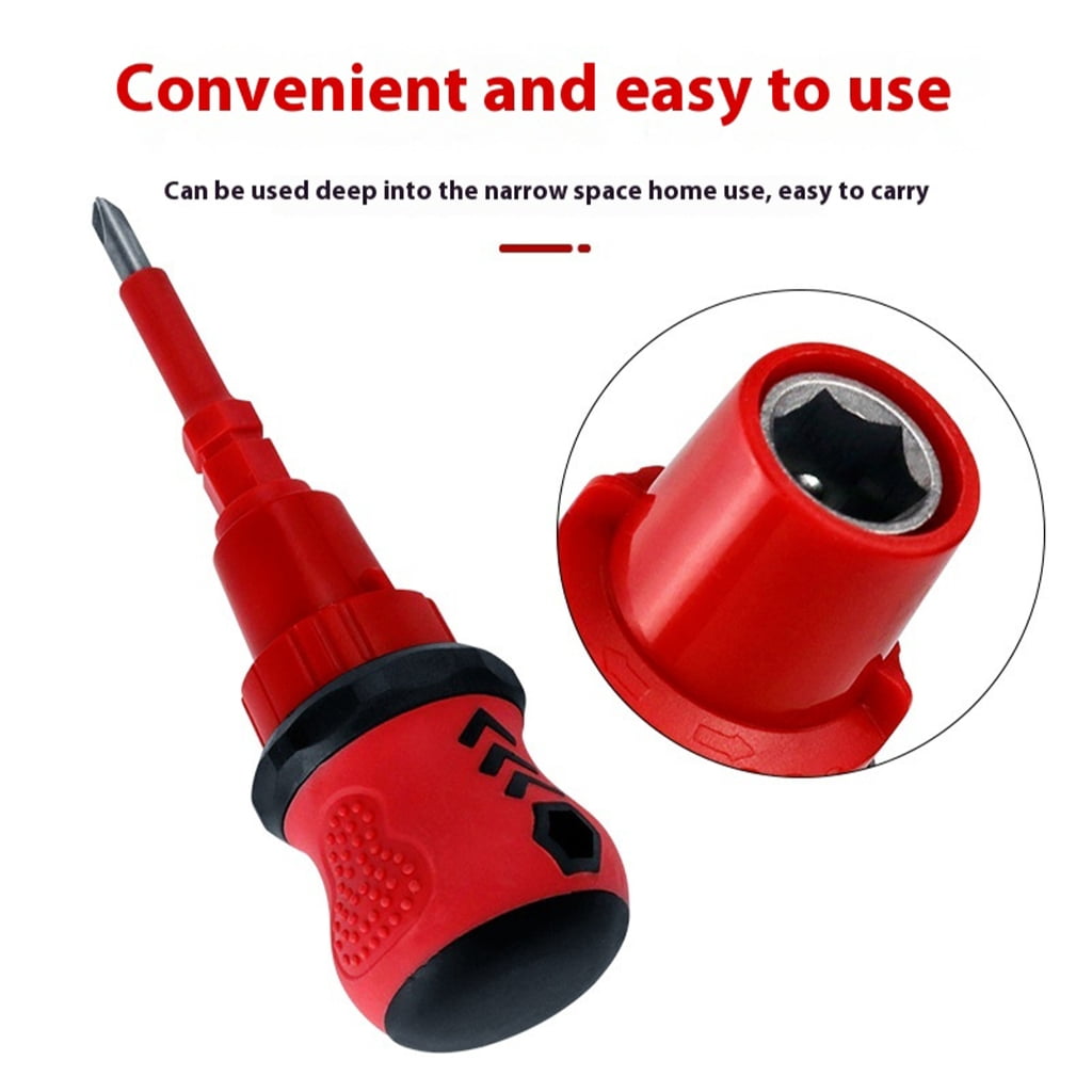 34 In 1 Ratcheting Screwdriver Set With 3 Position Switches Magnetic Tip Retention Antislip Grip Design Double Head Bits