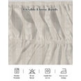 thumbnail image 5 of Light Brown Striped Wrap Around Bed Skirts for King Bed 16" Drop,Bed Skirt with Adjustable Elastic Belt Dust Ruffle Bed Valance for Bedroom Hotel Modern Abstract Art Geometric Stripes Bed Frame Cover, 5 of 7