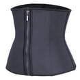 thumbnail image 5 of Latex Waist Trainer For Women Zipper Corset Underbust Sport Cincher Womens Workout Body Shaper, 5 of 6