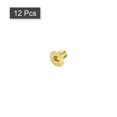 thumbnail image 3 of Flat Head Socket Cap Screws, M2.5-0.45x4mm Brass Inner Hex Drive Fasteners Bolts 12Pack, 3 of 6
