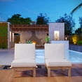 thumbnail image 2 of Marina 2 Piece Outdoor Patio Teak Sofa Set, EEI-1821-NAT-WHI-SET, 2 of 5