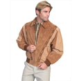 thumbnail image 1 of Scully 62-174-XL Mens Leather Wear Rodeo Boar Suede Jacket- Cafe Brown-Camel- XL, 1 of 1
