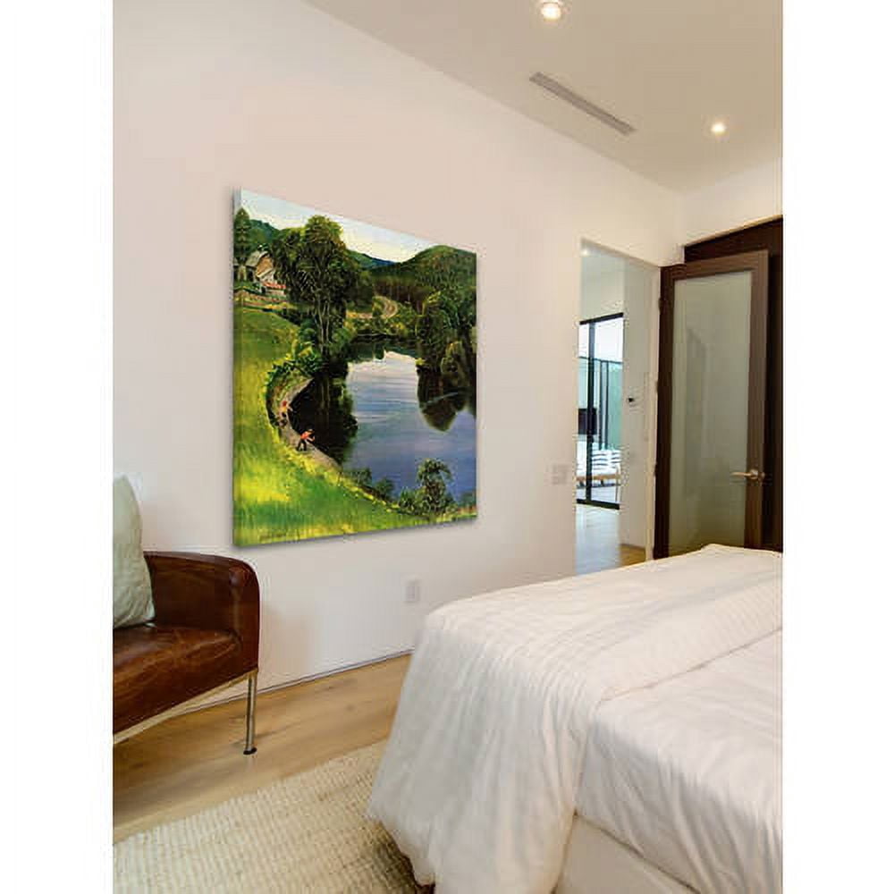 "Skipping Stones" Painting Print on Wrapped Canvas