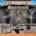 thumbnail image 4 of URPOWER Funda de asiento de coche para perro convertible 6 en 1 para asiento trasero Funda de asiento para perro dividida 60/40 Hamaca para perro 100% impermeable para coche Funda de asiento antidesli, 4 of 5