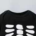 thumbnail image 6 of WIBACKER My First Halloween Costume Newborn Infant Baby Girl Boys' Skeleton Print Jumpsuit Onesies Hat Set, 6 of 8