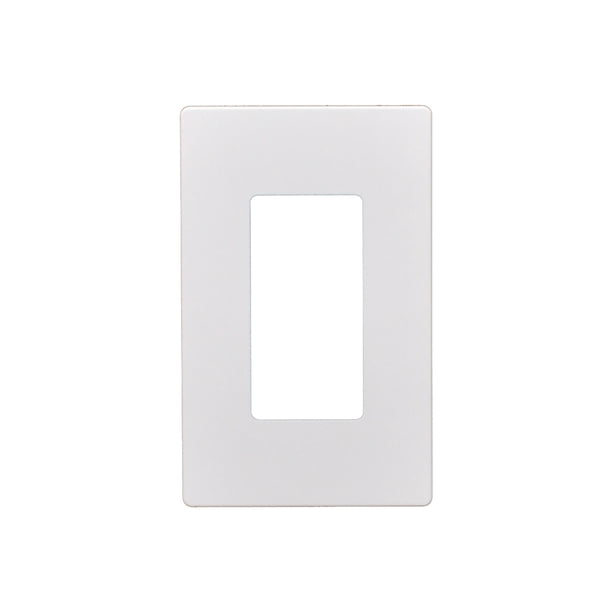 50pcs 1 Gang Screwless Snap On Decorator Wall Plate White