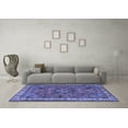 thumbnail image 3 of Ahgly Company Machine Washable Indoor Rectangle Persian Blue Traditional Area Rugs, 4' x 6', 3 of 4