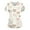 52# Beige, variant on Cute Scrub Tops Stretchy Short Sleeve V Neck Cartoon Print Pattern Nursing Working Uniform Caregiver Top 2025 Yellow XXL