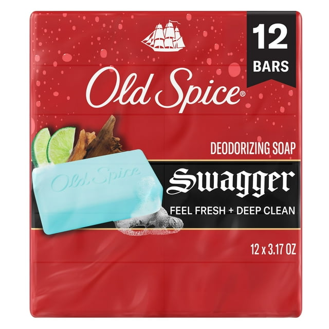Old Spice Men's Bar Soap Swagger (12 Bars)