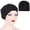 black, variant on Solid Silk-Like Sleep Cap for Hair Care, Stretchy Wide Edge, Adjustable Soft Chemo Cap for Adults, Multiple Colors,one size fits all,white