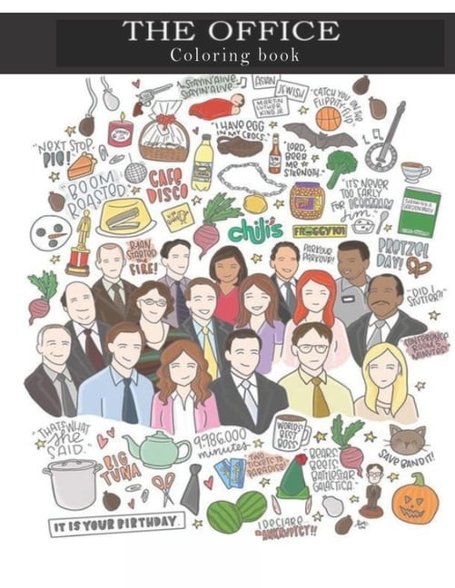 The office coloring book official the office tv show coloring book