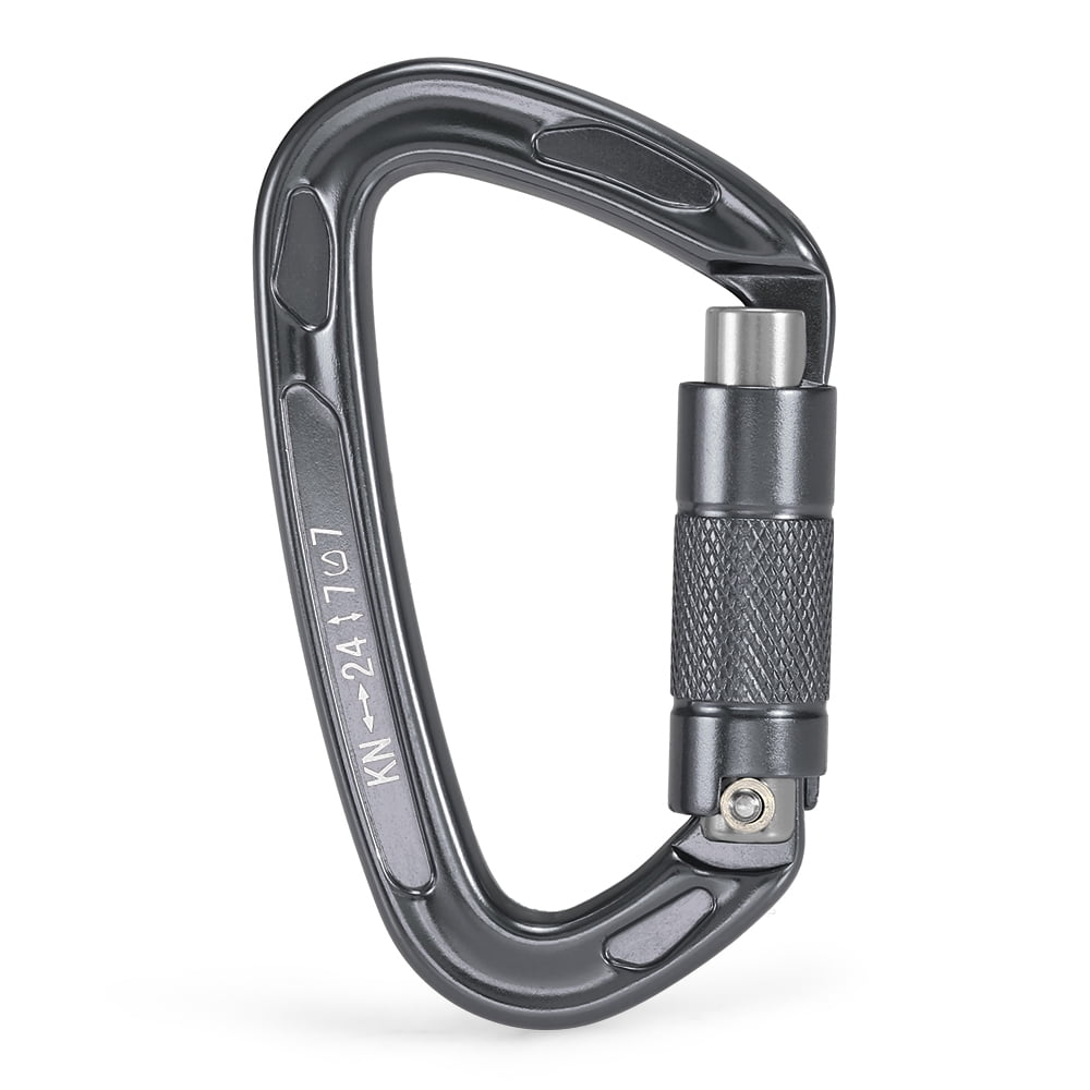 24KN Locking Gate Carabiner Heavy Duty Auto Lock Carabiner Outdoor D