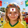 thumbnail image 4 of Pegatinas de tatuajes temporales de fútbol americano pack de 10 para fiestas, ver partidos, decoraciones de bar, banderas multicolores de equipos, 4 of 6