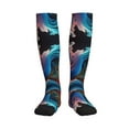 thumbnail image 3 of Compression Socks for Women and Men - Vibrant Fluid Motion Art Compression Socks Circulation for Workout, 3 of 8