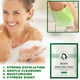 thumbnail image 4 of Almohadilla exfoliante corporal multifuncional para baño y guantes esmerilados, 8 piezas de exfoliantes, 4 of 4