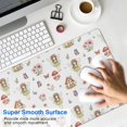 thumbnail image 4 of Long Mouse Pads for Desk,White Fairy Cottage Princess Pattern Desk Mats on Top Of Desks, Desk Mouse Pad Extra Large with 3mm Non-Slip Base and Stitched Edge for Gaming,Office,Work,Home 31.5"x15.7", 4 of 6