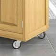 thumbnail image 5 of Hawthorne Collections 49" Wood Kitchen Cart with Stainless Steel Top in Natural, 5 of 10