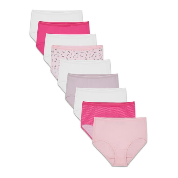 Fruit of the Loom Women's Assorted Cotton Brief Underwear, 6 3 Bonus Pack