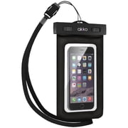 Waterproof Case, Akiko (IPX8 Certified - Up to 100FT) Universal Protective Waterproof Pouch Bag Case for iPhone 6 6s, Samsung Galaxy S Series (For Devices 4.7") - Retail Packaging - Black